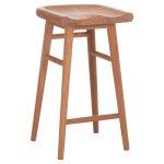 Σκαμπο Μπαρ Bolmar HM18108 Ξυλο Τεακ Σε Φυσικο 40.5x44x74υεκ.
