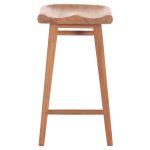 Σκαμπο Μπαρ Bolmar HM18108 Ξυλο Τεακ Σε Φυσικο 40.5x44x74υεκ. - Image 3