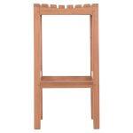 Σκαμπο Μπαρ Nikol HM18109 Ξυλο Τεακ Σε Φυσικο 40x40x77υεκ. - Image 3