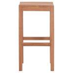 Σκαμπο Μπαρ Nikol HM18109 Ξυλο Τεακ Σε Φυσικο 40x40x77υεκ. - Image 5