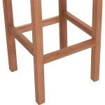 Σκαμπο Μπαρ Nikol HM18109 Ξυλο Τεακ Σε Φυσικο 40x40x77υεκ. - Image 7