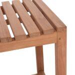 Σκαμπο Μπαρ Nikol HM18109 Ξυλο Τεακ Σε Φυσικο 40x40x77υεκ. - Image 8