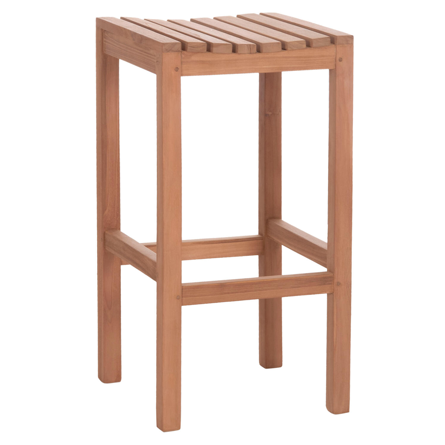skampo-mpar-fb918109-xylo-teak-se-fysiko Σκαμπο Μπαρ Nikol HM18109 Ξυλο Τεακ Σε Φυσικο 40x40x77υεκ. - Image 1