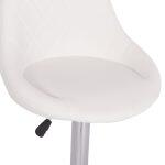 Σκαμπο Μπαρ Rose HM204.22 Με Αμορτισερ Χρωμιου & Λευκο PU 48x45x105υεκ. - Image 8