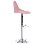 Σκαμπο Μπαρ Rose HM204.42 Με Αμορτισερ Χρωμιου & Σαπιο Μηλο Βελουδο 48x45x105υεκ. - Image 4