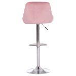 Σκαμπο Μπαρ Rose HM204.42 Με Αμορτισερ Χρωμιου & Σαπιο Μηλο Βελουδο 48x45x105υεκ. - Image 6