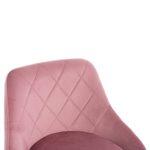 Σκαμπο Μπαρ Rose HM204.42 Με Αμορτισερ Χρωμιου & Σαπιο Μηλο Βελουδο 48x45x105υεκ. - Image 7