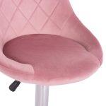 Σκαμπο Μπαρ Rose HM204.42 Με Αμορτισερ Χρωμιου & Σαπιο Μηλο Βελουδο 48x45x105υεκ. - Image 8