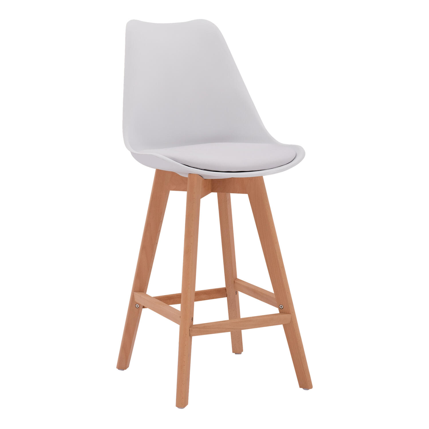 skampo-mpar-fb9800011-se-leyko-475x55x10 Σκαμπο Μπαρ Vegas HM8000.11 Σε Λευκο 48x58x105υ Εκ. - Image 1