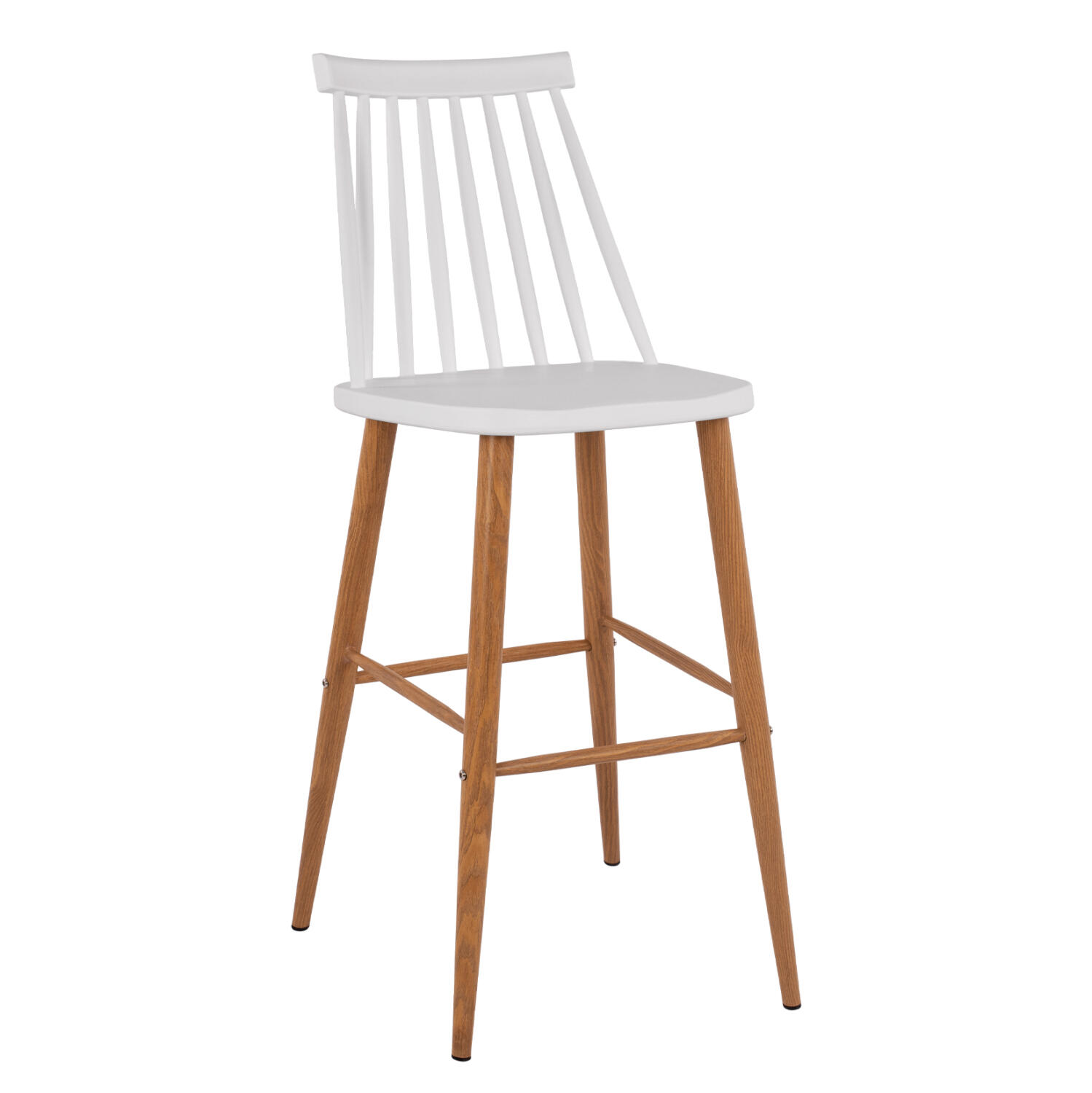 skampo-mpar-fb9845901-se-leyko-chroma-43 Σκαμπο Μπαρ HM8459.01 Vanessa Σε Λευκο Χρωμα 43x49x107 Εκ. - Image 1