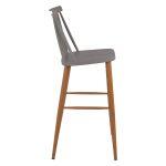 Σκαμπο Μπαρ HM8459.10 Vanessa Σε Γκρι Χρωμα 43x49x107 Εκ. - Image 4
