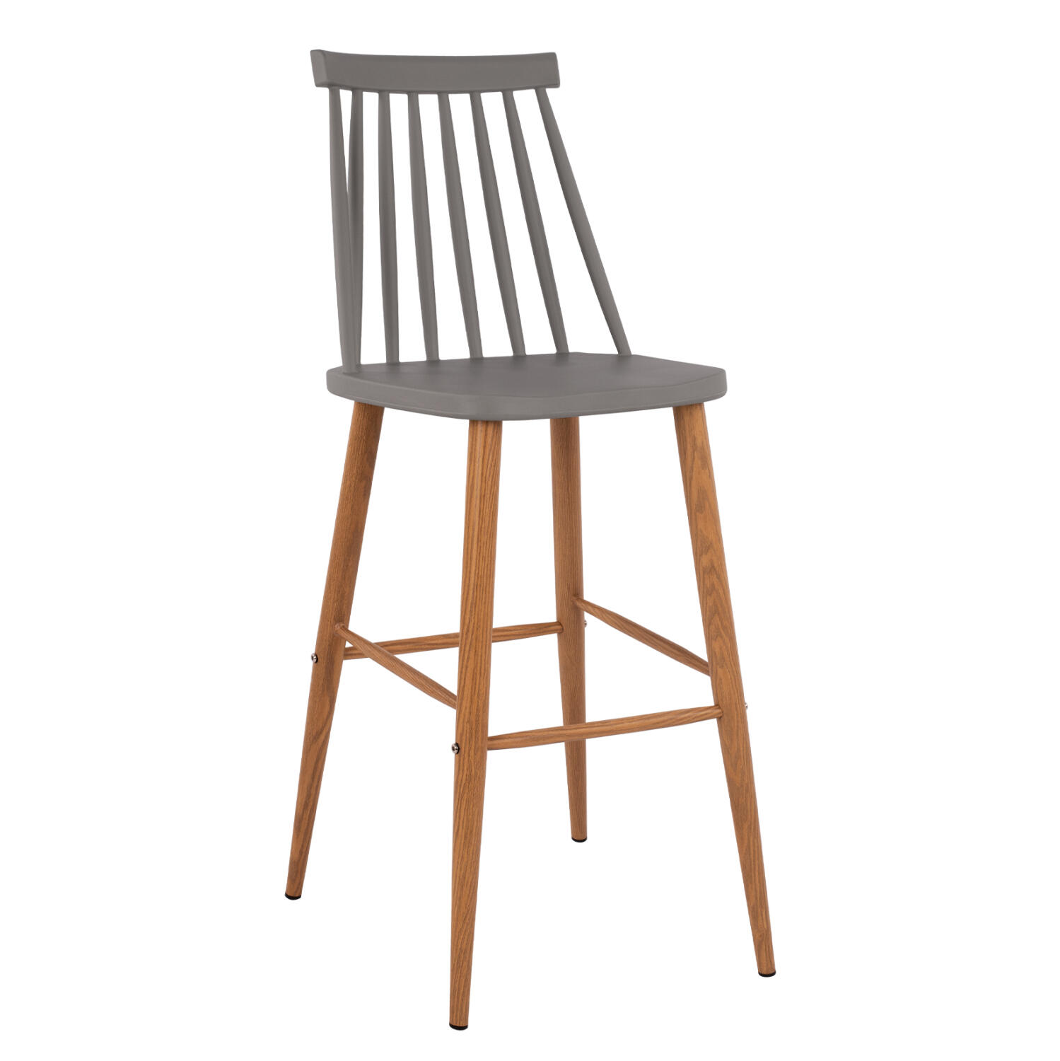 skampo-mpar-fb9845910-se-gkri-chroma-43x Σκαμπο Μπαρ HM8459.10 Vanessa Σε Γκρι Χρωμα 43x49x107 Εκ. - Image 1