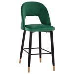 Σκαμπο Μπαρ Harper HM8526.03 Βελουδο Κυπαρισσι Με Μεταλλικο Σκελετο 50x51x111y Εκ.