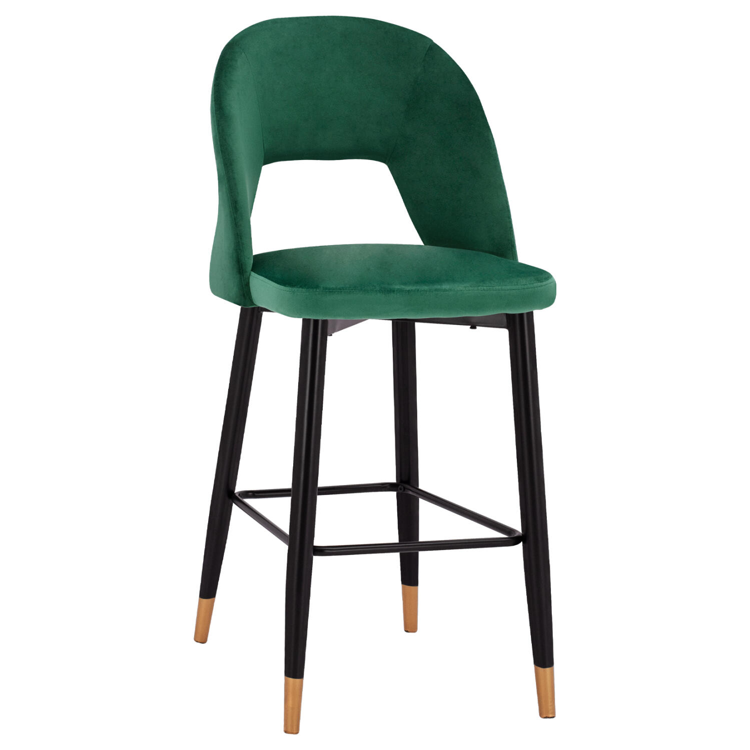 skampo-mpar-fb9852603-beloydo-kyparissi- Σκαμπο Μπαρ Harper HM8526.03 Βελουδο Κυπαρισσι Με Μεταλλικο Σκελετο 50x51x111y Εκ. - Image 1