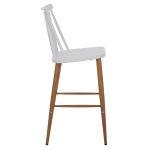 Σκαμπο Μπαρ Vanessa HM9300.01 Λευκο Μεσαιου Υψους 43x45x97υεκ. - Image 4