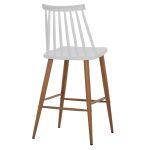 Σκαμπο Μπαρ Vanessa HM9300.01 Λευκο Μεσαιου Υψους 43x45x97υεκ. - Image 5