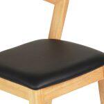 Σκαμπο Μπαρ Nami HM9952.01 Rubberwood Σε Οακ-Μαυρο PU 47,5x59x102,5υεκ. - Image 6