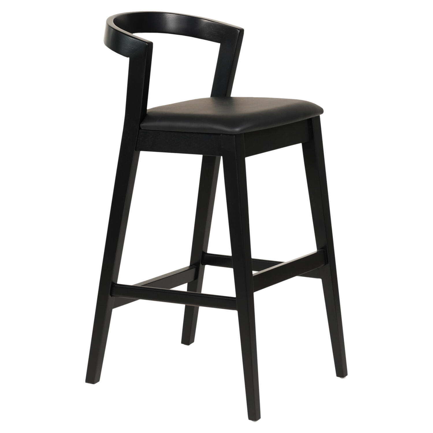 skampo-mpar-fb9995202-rubberwood-pu-mayr Σκαμπο Μπαρ Nami HM9952.02 Rubberwood & Pu-Μαυρο 47,5x59x102,5υεκ. - Image 1