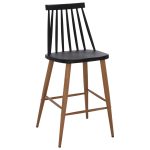 Σκαμπο Μπαρ Vanessa Μαυρο Μεσαιου Υψους HM9300.02 43x45x97υεκ.