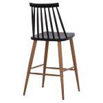 Σκαμπο Μπαρ Vanessa Μαυρο Μεσαιου Υψους HM9300.02 43x45x97υεκ. - Image 5