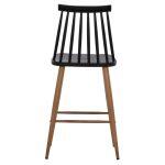 Σκαμπο Μπαρ Vanessa Μαυρο Μεσαιου Υψους HM9300.02 43x45x97υεκ. - Image 6