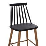 Σκαμπο Μπαρ Vanessa Μαυρο Μεσαιου Υψους HM9300.02 43x45x97υεκ. - Image 7