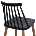 Σκαμπο Μπαρ Vanessa Μαυρο Μεσαιου Υψους HM9300.02 43x45x97υεκ. - Image 10