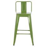 Σκαμπο Μπαρ Μεσαιου Υψους Μεταλλικο Melita-Pro HM8574.53 Light Olive Green 43x43x88υεκ. - Image 2