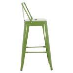 Σκαμπο Μπαρ Μεσαιου Υψους Μεταλλικο Melita-Pro HM8574.53 Light Olive Green 43x43x88υεκ. - Image 3