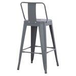 Σκαμπο Μπαρ Μεσαιου Υψους Μεταλλικο Melita-Pro HM8574.50 Γκρι 43x43x88υεκ. - Image 13