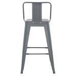 Σκαμπο Μπαρ Μεσαιου Υψους Μεταλλικο Melita-Pro HM8574.50 Γκρι 43x43x88υεκ. - Image 14