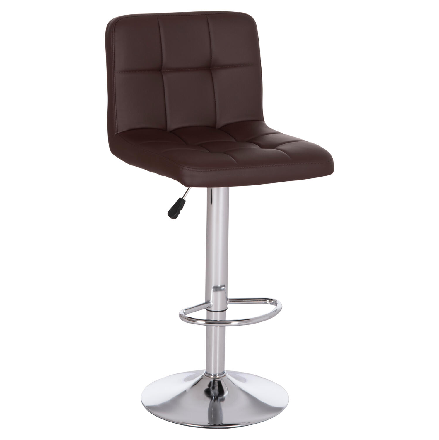 skampo-mpar-peristrefomeno-fb920223-kafe Σκαμπο Μπαρ Περιστρεφομενο Diana HM202.23 Καφε Pu--Μεταλλο Χρωμιο 44x52x109υεκ. - Image 1