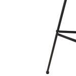 Σκαμπο Μπαρ Ψηλο Allegra HM5708.11 Μεταλλο&Μαξιλαρι Μαυρο-Wicker Μπεζ 48x49x99,5υεκ. - Image 10