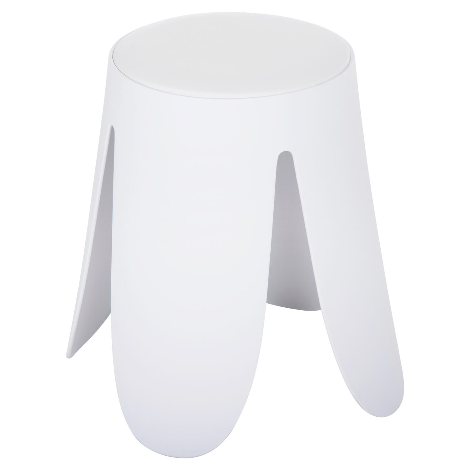 skampo-polypropylenioy-fb9961901-leyko-k Σκαμπο Πολυπροπυλενιου Denty HM9619.01 Λευκο-Καθισμα PU φ30x45υεκ - Image 1