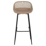 Σκαμπο Πολυπροπυλενιου Avaya Καπουτσινο-Μεταλλικα Ποδια Μαυρα HM8686.13 46x48x99υεκ. - Image 3