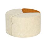 Σκαμπο Puzzle Fylliana FL2511 Ανοιχτο Μπεζ-Πορτοκαλι Χρωμα 68x68x39εκ