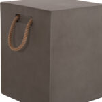 Σκαμπο Τετραγωνο Fiber Cement Με Χερουλια Zak HM6581.01 Σε Γκρι 36x36x45.5υεκ - Image 8