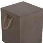 Σκαμπο Τετραγωνο Fiber Cement Με Χερουλια Zak HM6581.01 Σε Γκρι 36x36x45.5υεκ - Image 9