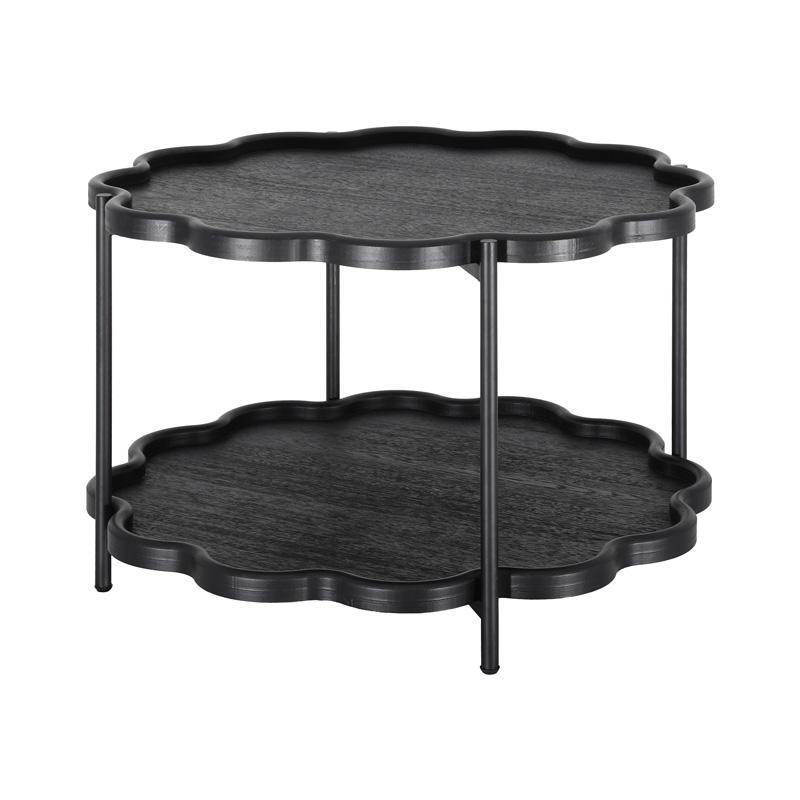 stroggylo-boithitiko-trapezaki-mdf-salonioy-fylliana-fl03248-mayro-chroma-80x48ek1747470912 Στρογγυλο Βοηθητικο Τραπεζακι MDF Σαλονιου Fylliana FL03248 Μαυρο Χρωμα 80x48εκ - Image 1