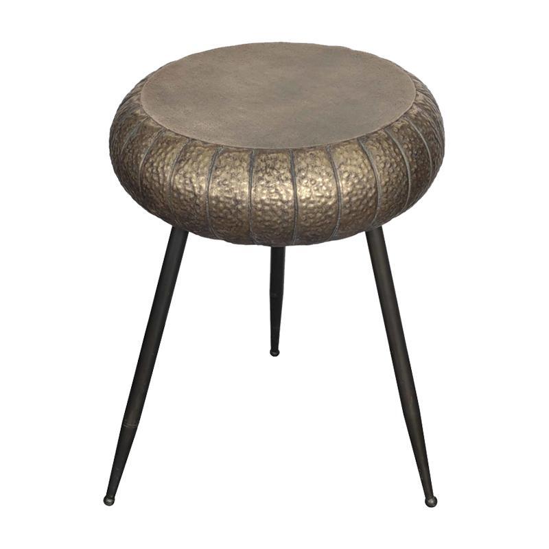 stroggylo-metalliko-skampo-fylliana-fl032-mpronze-47x62ek1704872706 Στρογγυλο Μεταλλικο Σκαμπο Fylliana FL032 Μπρονζε 47x62εκ - Image 1