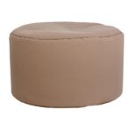 Στρογγυλο Πουφ-Σκαμπο Fylliana Cube Καφε Χρωμα 60x40εκ