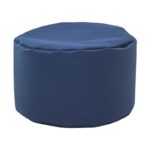 Στρογγυλο Πουφ-Σκαμπο Fylliana Cube Μπλε Χρωμα 60x40εκ
