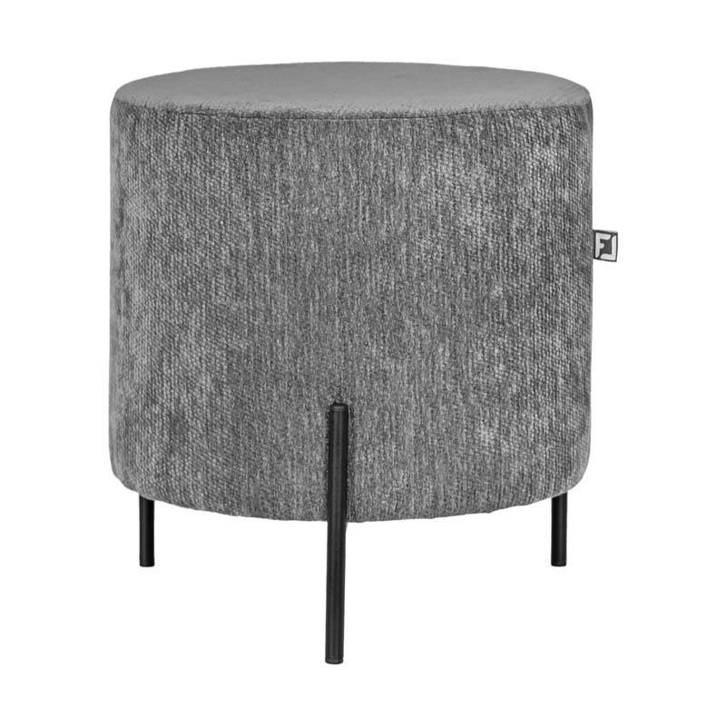 stroggylo-skampo-fylliana-new-lux-gkri-chroma-33x33x38ek1769089502 Στρογγυλο Σκαμπο Fylliana New Lux Γκρι Χρωμα 33x33x38εκ - Image 1