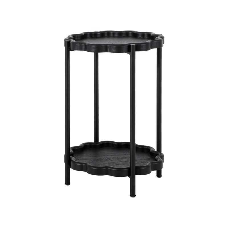 stroggylo-trapezaki-mdf-salonioy-fylliana-fl03246-mayro-chroma-40x60ek1737014101 Στρογγυλο Βοηθητικο Τραπεζακι MDF Σαλονιου Fylliana FL03246 Μαυρο Χρωμα 40x60εκ - Image 1