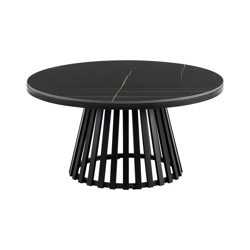 stroggylo-trapezaki-salonioy-fylliana-fl03-me-keramiki-epifaneia-kai-metalliki-basi-se-mayro-mat-chroma-90x45ek1738154406 Στρογγυλο Τραπεζακι Σαλονιου Fylliana FL03 Με Κεραμικη Επιφανεια Και Μεταλλικη Βαση Σε Μαυρο Ματ Χρωμα 90x45εκ - Image 1