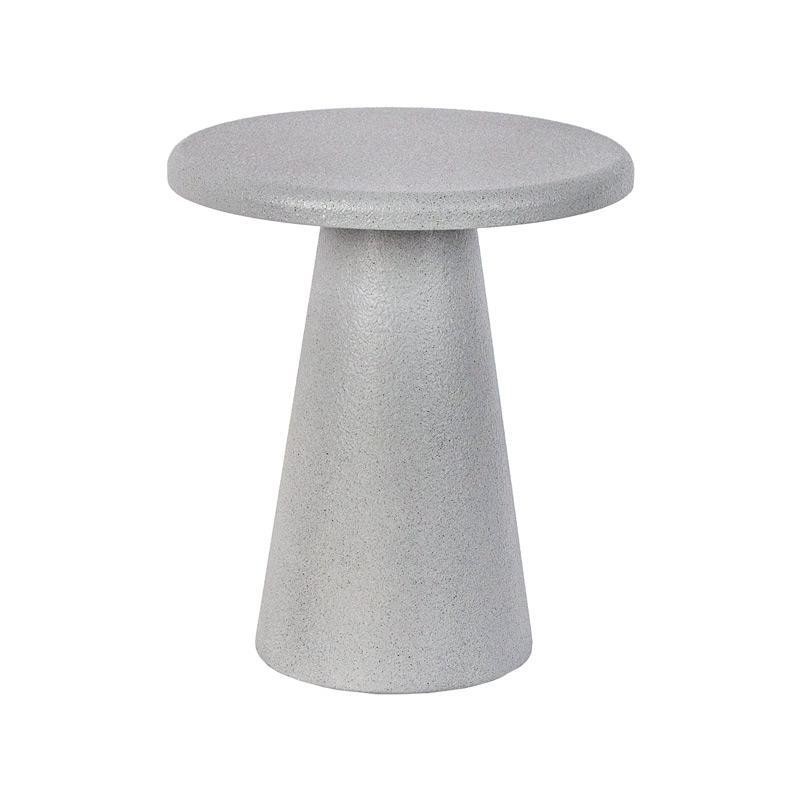 stroggylo-trapezaki-salonioy-fylliana-fl2493-gkri-chroma-34x41ek1736497202 Στρογγυλο Τραπεζακι Σαλονιου Fylliana FL2493 Γκρι Χρωμα 34x41εκ - Image 1