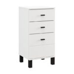 Συρταριερα Almond 38 3f Λευκο Χρωμα 39x35x78εκ