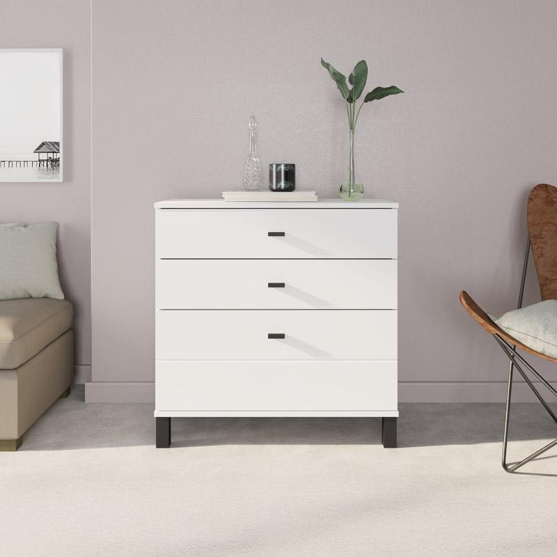 syrtariera-almond-77-3f-leyko-chroma-77x35x78ek1776690302 Συρταριερα Almond 77 3f Λευκο Χρωμα 77x35x78εκ - Image 1