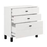 Συρταριερα Almond 77 3f Λευκο Χρωμα 77x35x78εκ - Image 3