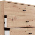 Συρταριερα Almond 77 6f Artisan Oak Χρωμα 77x35x110εκ - Image 4